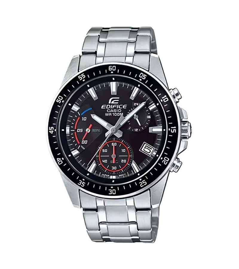 CASIO EDIFICE QUARTZ BLACK MEN'S WATCH
