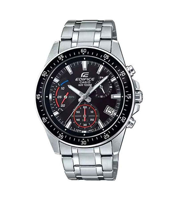 CASIO EDIFICE QUARTZ BLACK MEN'S WATCH