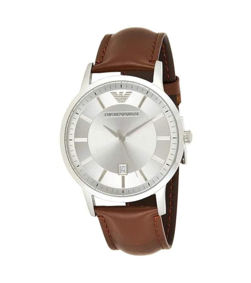 RENATO SILVER BROWN AR2463 MEN'S WATCH