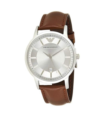RENATO SILVER BROWN AR2463 MEN'S WATCH